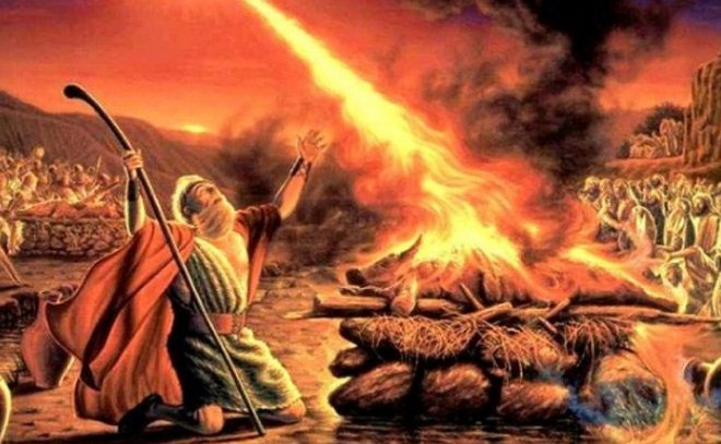 Elijah competes with Baal