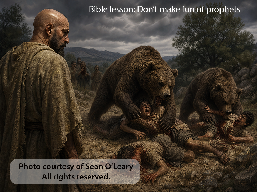 Elisha watches bears kill boys