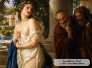 Daniel saves Susanna from lecherous elders