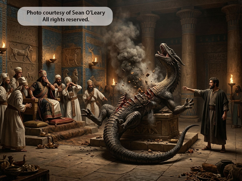 Daniel exposes Bel's crooked priests Daniel Kills the Dragon God